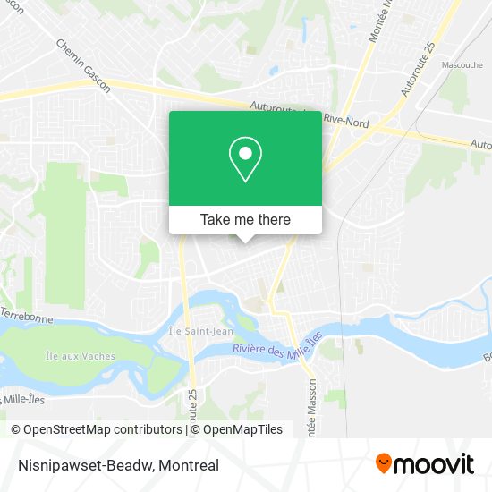 Nisnipawset-Beadw map