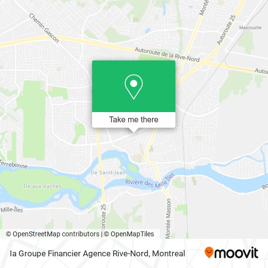 Ia Groupe Financier Agence Rive-Nord map
