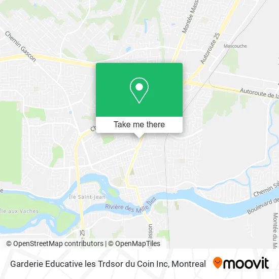 Garderie Educative les Trdsor du Coin Inc map