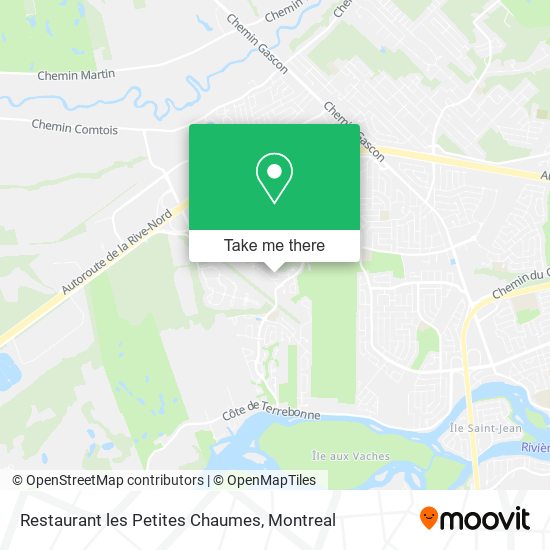 Restaurant les Petites Chaumes map