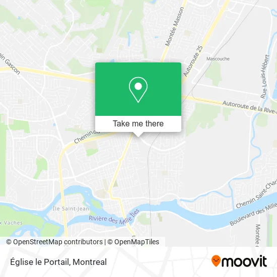Église le Portail map