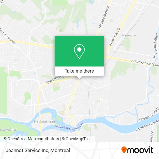 Jeannot Service Inc map