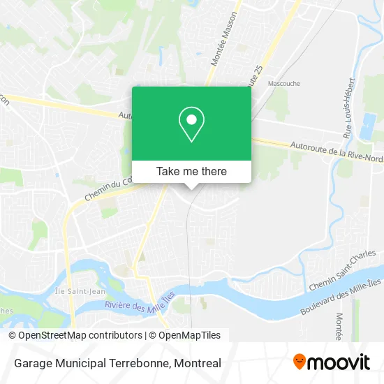 Garage Municipal Terrebonne map