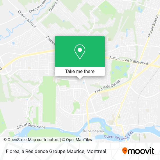 Florea, a Résidence Groupe Maurice map