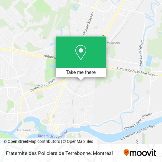 Fraternite des Policiers de Terrebonne map