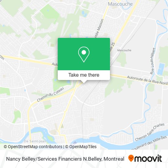 Nancy Belley / Services Financiers N.Belley map