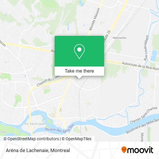 Aréna de Lachenaie map