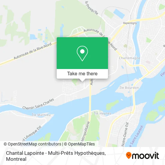 Chantal Lapointe - Multi-Prêts Hypothèques map