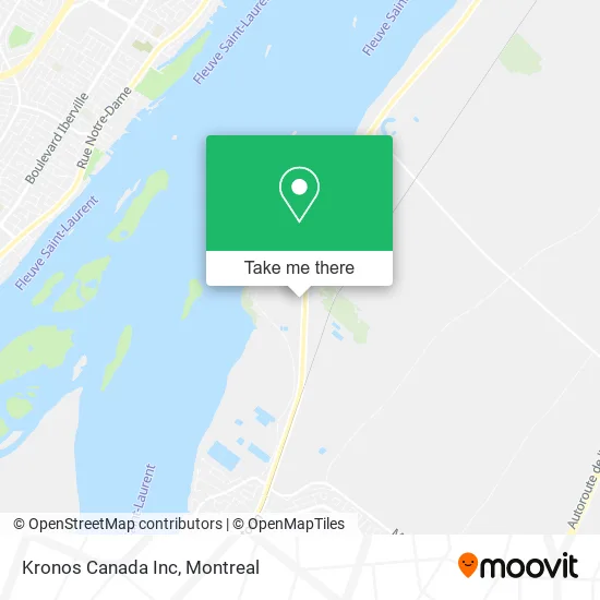 Kronos Canada Inc map