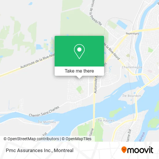 Pmc Assurances Inc. map