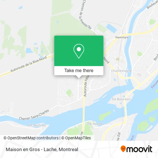 Maison en Gros - Lache map