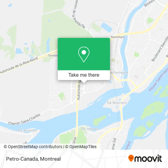 Petro-Canada map