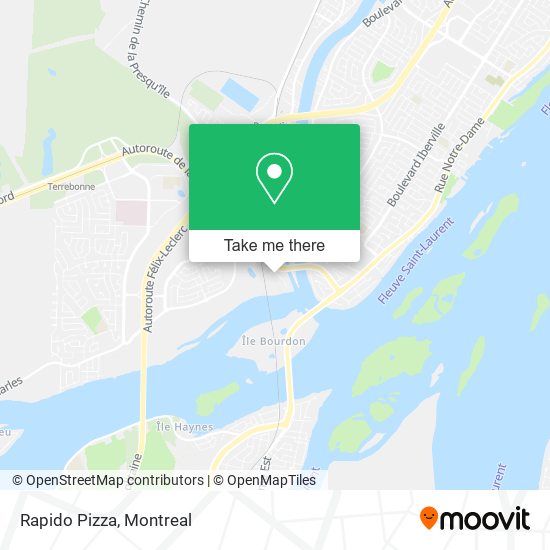 Rapido Pizza map