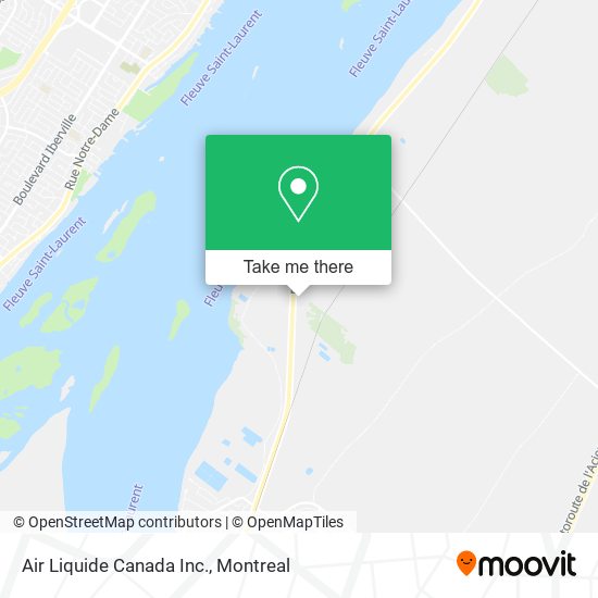 Air Liquide Canada Inc. map