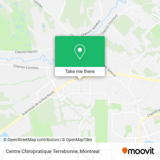 Centre Chiropratique Terrebonne map