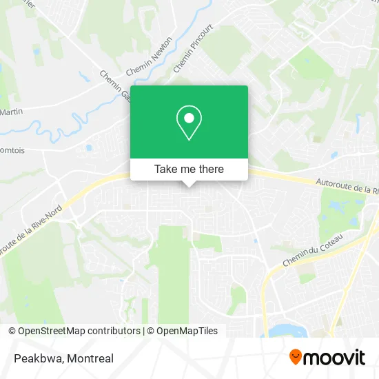 Peakbwa map