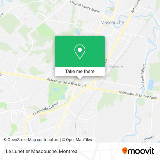 Le Lunetier Mascouche map
