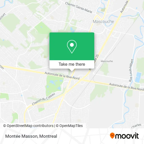 Montée Masson map