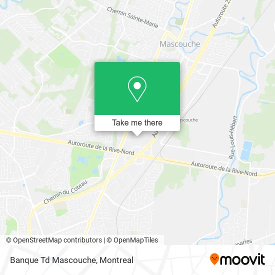 Banque Td Mascouche map