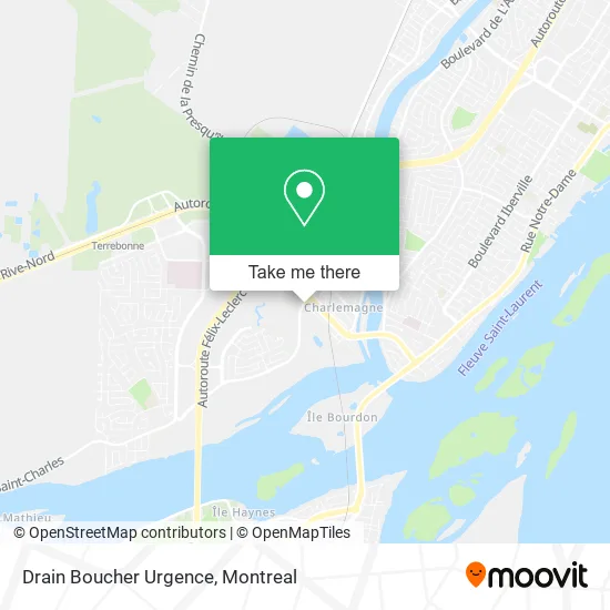 Drain Boucher Urgence map
