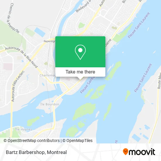 Bartz Barbershop map