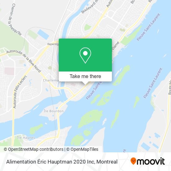 Alimentation Éric Hauptman 2020 Inc map