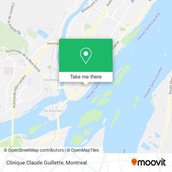 Clinique Claude Guillette map
