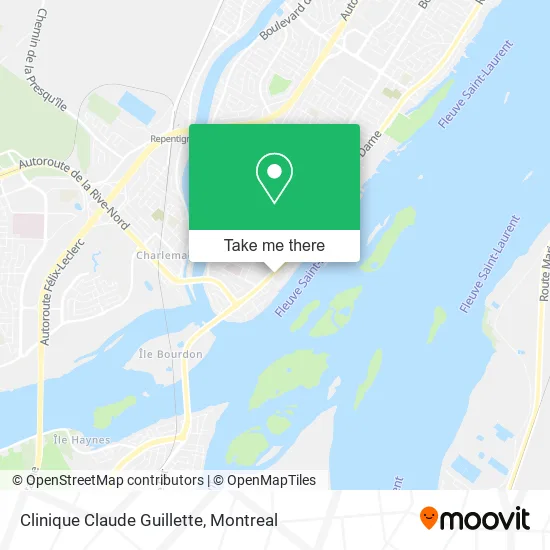 Clinique Claude Guillette map