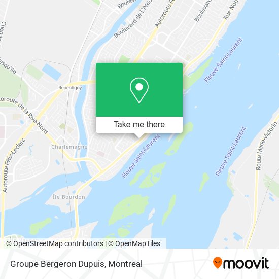 Groupe Bergeron Dupuis map
