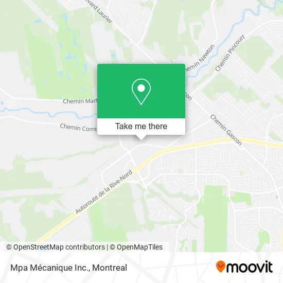 Mpa Mécanique Inc. map
