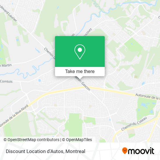 Discount Location d'Autos map