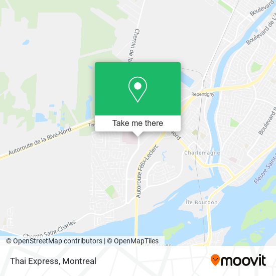 Thai Express map