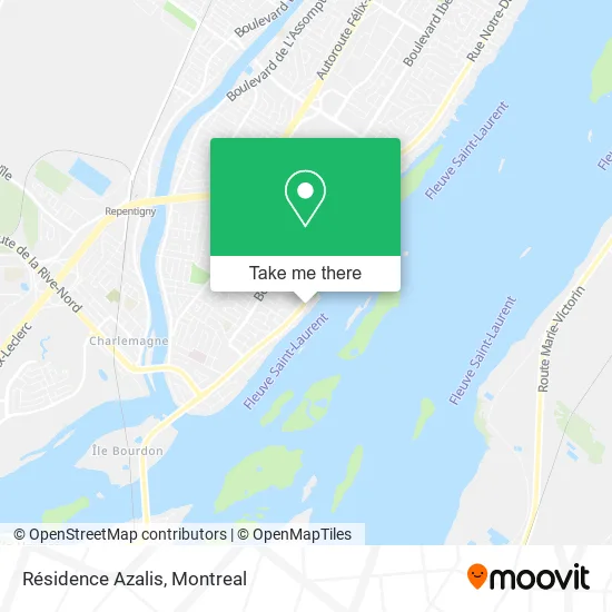 Résidence Azalis map