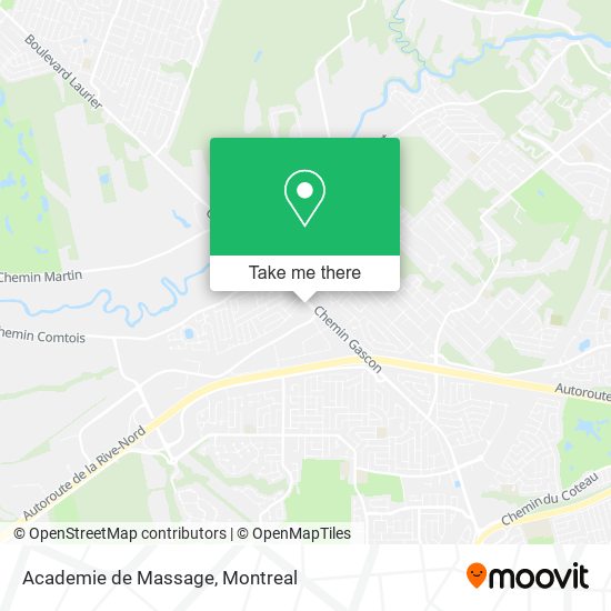 Academie de Massage map