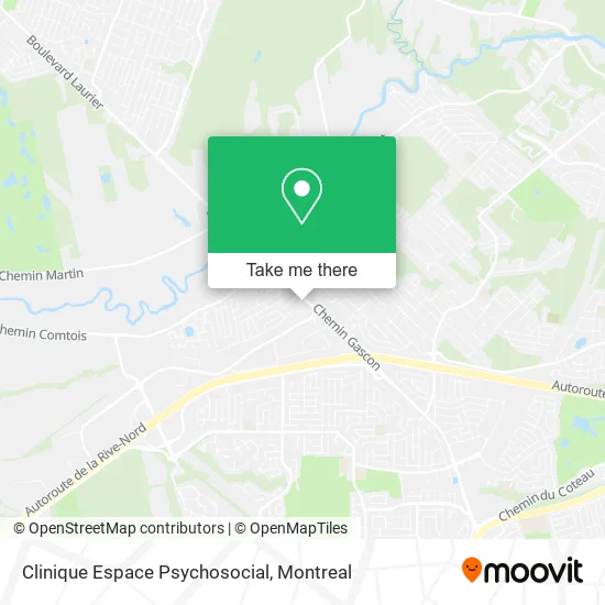 Clinique Espace Psychosocial map