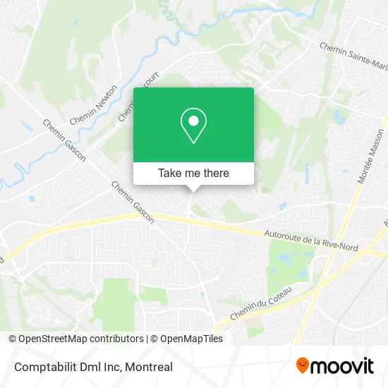 Comptabilit Dml Inc map