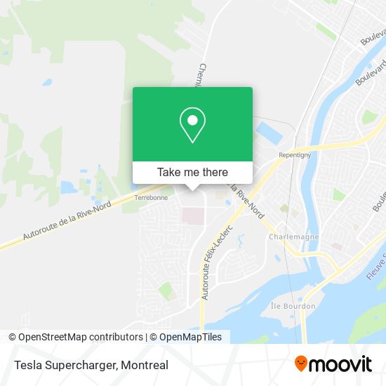 Tesla Supercharger map