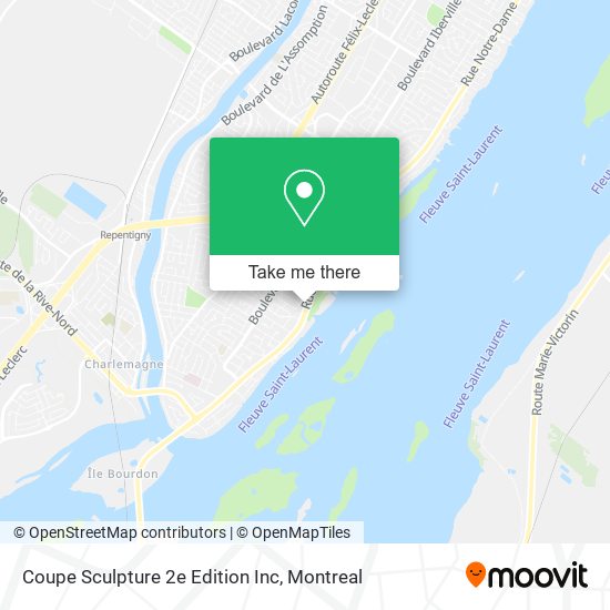 Coupe Sculpture 2e Edition Inc map