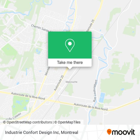 Industrie Confort Design Inc map