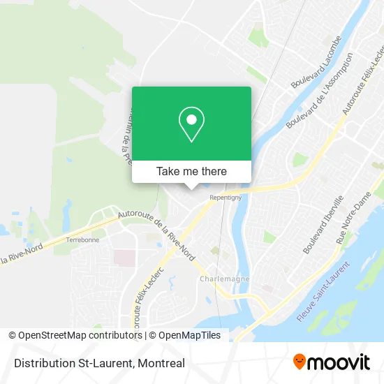 Distribution St-Laurent map