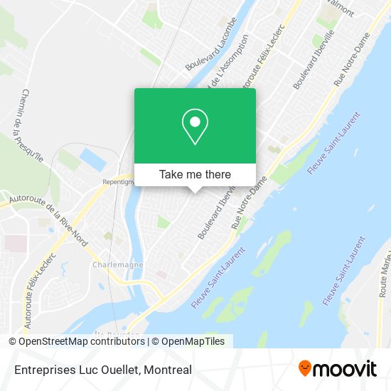 Entreprises Luc Ouellet map