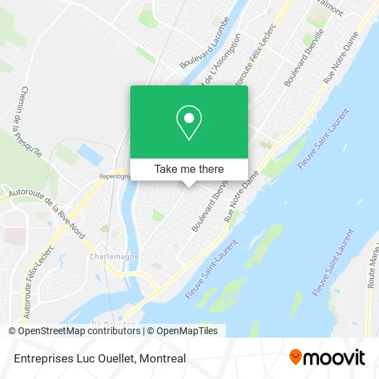 Entreprises Luc Ouellet map