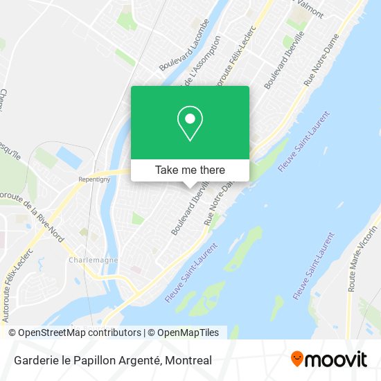 Garderie le Papillon Argenté map