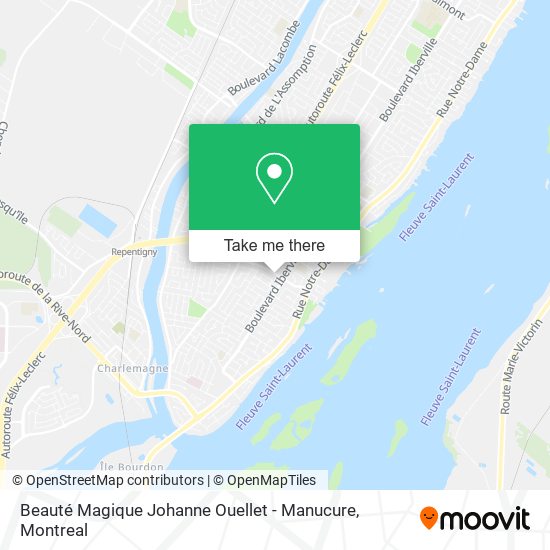 Beauté Magique Johanne Ouellet - Manucure map