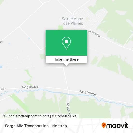 Serge Alie Transport Inc. map