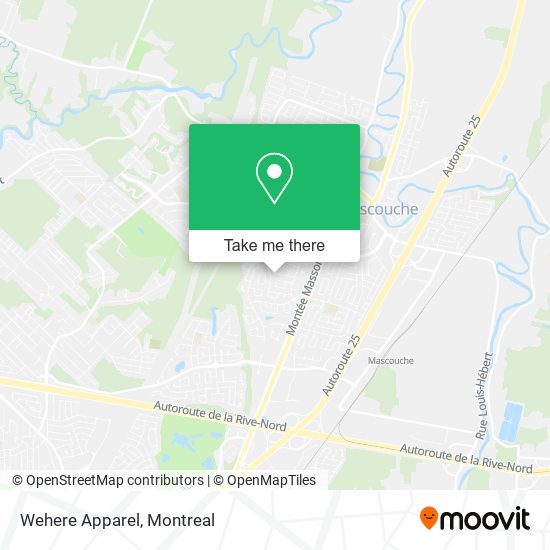 Wehere Apparel map