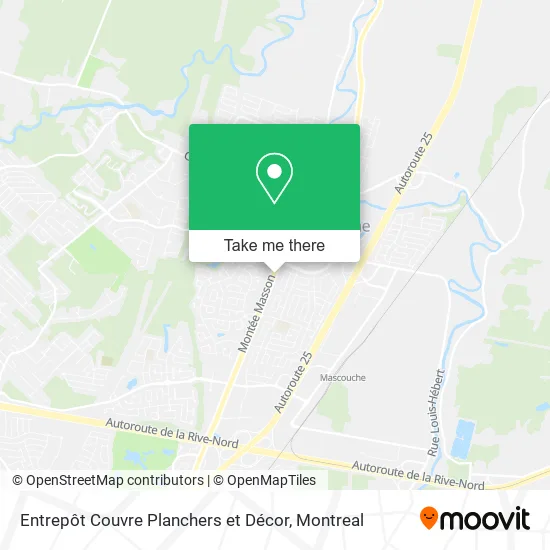 Entrepôt Couvre Planchers et Décor map