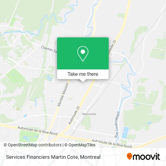 Services Financiers Martin Cote map