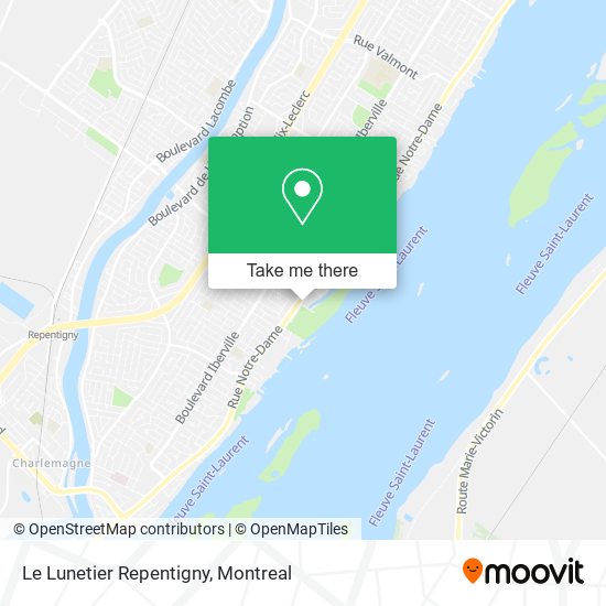 Le Lunetier Repentigny map