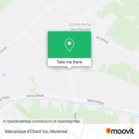Mécanique d'Chant Inc map